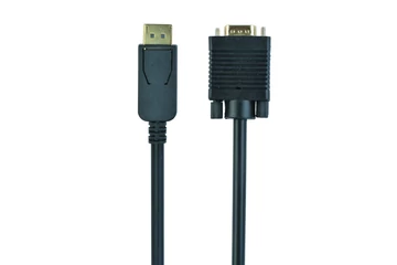 Gembird kábel Displayport 1.1V - VGA (apa-apa), 1,8m, fekete (CCP-DPM-VGAM-6)