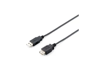 Equip Kábel - 128850 (USB2.0, A-A hosszabbítókábel, apa/anya, duplán árnyékolt, 1,8m)
