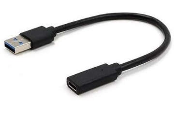 Gembird kábel átalakító USB 3.1 Apa - Type-C Anya, 10cm (A-USB3-AMCF-01)
