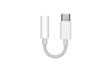 Apple audio adapter kábel 3.5mm jack aljzat - Type-C gyári (MU7E2ZM/A)