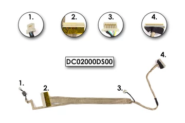 Acer Aspire 5310, 5520, 5720 használt LCD kijelző kábel, DC02000DS00