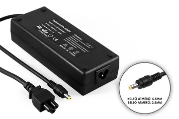 HP 18.5V 6.5A 120W (5,5mm-2,5mm jack) helyettesítő új töltő (PA-1121-02H, PPP016L)