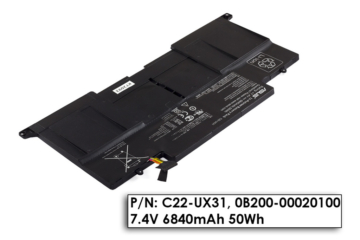 Asus ZenBook UX31A gyári új 6 cellás akkumulátor (0B200-00020100, C22-UX31)
