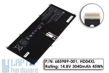 HP Envy Spectre XT 13-2000 Gyári új 4 cellás akkumulátor (685989-001)