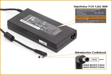 MSI 19.5V 9.23A 180W gyári új töltő (A15-180P1A)