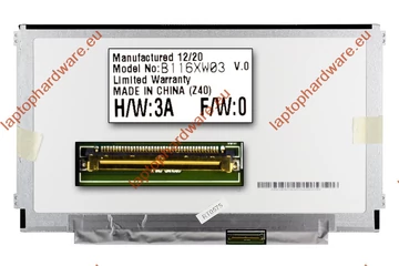 AUO B116XW03 V0 HD Slim LED (1366x768) használt fényes kijelző