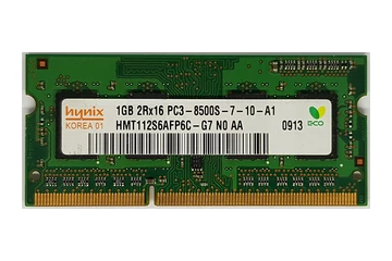 1GB DDR3 1066MHz használt laptop memória