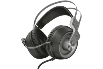 Trust Fejhallgató - GXT 430 Ironn (Nagy-párnás; mikrofon; hangerőszabályzó; 3.5mm jack; fekete-szürke)