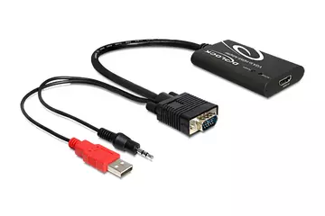 Delock VGA - HDMI adapter audióval