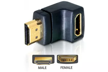 Delock adapter HDMI apa > HDMI anya 90 -kal lefelé