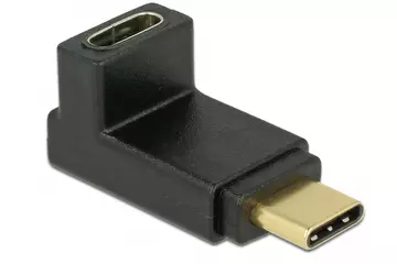 Delock Adapter USB 10 Gbps (USB 3.1 Gen 2) USB Type-C csatlakozó > csatlakozó ívelt felfelé / lefelé