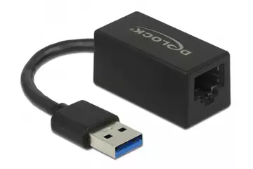 Delock Adapter SuperSpeed USB (USB 3.2 Gen 1) USB A-típusú > Gigabit LAN 10/100/1000