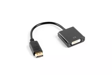 Lanberg Displayport apa - DVI-I anya (24+5) dual link adapter, 10cm