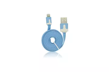 USB - IPHO 5/5C/5S/6/6 Plus/iPAD Mini iOS8.3 kompatibilis vékony kábel (kék)