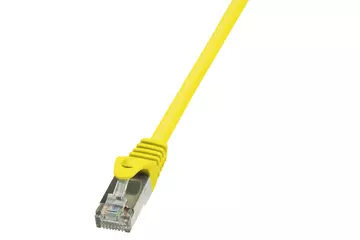 LogiLink Patch kábel Econline, Cat.5e, F/UTP, sárga, 1 m