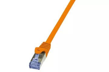 LogiLink Patch kábel PrimeLine, Cat.6A, S/FTP, narancssárga, 0,5 m