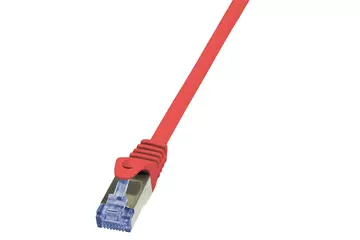LogiLink Patch kábel PrimeLine, Cat.6A, S/FTP, piros, 1 m
