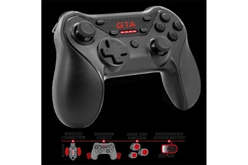 Advance Gamepad Vezeték Nélküli - GTA Gamepad (USB, 12 gomb, PC és PS3 kompatibilis, fekete-piros)