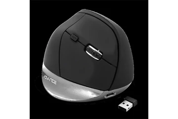 Advance Egér vezeték nélküli - VERTICAL PLUS MOUSE (2400 DPI, 6 gomb, ergonomikus, fekete)