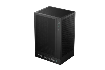 DeepCool Számítógépház - CH170 DIGITAL (fekete, Mini-ITX, 2xUSB3.0, Type-C, fekete)