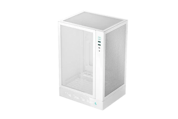 DeepCool Számítógépház - CH170 DIGITAL WH (fekete, Mini-ITX, 2xUSB3.0, Type-C, fehér)