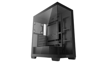 DeepCool Számítógépház - CG580 (fekete, ablakos, venti nélkül, BTF, ATX, 2xUSB3.0, 1xUSB2.0)