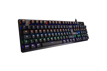 The G-Lab Gamer Billentyűzet - KEYZ CARBON V3/INT (RGB LED, Mechanikus, Blue switch, USB, fekete, angol)