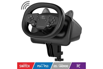 Spirit of Gamer Kormány - RACE WHEEL PRO AIR (PC/PS3/PS4/Switch/Android kompatibilis, fekete)