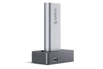 Orico M.2 SSD Dokkoló - IT18C3-GY (M.2 NVMe -> USB-A/C, Max.: 8 TB, Max.: 10Gbps, szürke)
