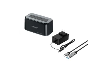 Orico HDD/SSD Dokkoló - 6819C3-V1-EU-BK (2,5"/3,5" HDD/SSD -> USB-A, Max.: 18TB, fekete)