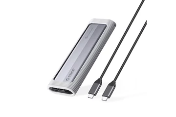 Orico Külső M.2 ház - AXM2S-G2-V1-GY (USB-A/C -> M.2 NVMe, Max.: 8TB, 10 Gbps)