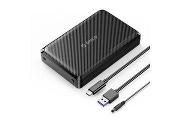 Orico Külső HDD/SSD Ház 2.5"/3,5" - DDW35-C3-EU-BK (USB-C to USB-A/C, Max.: 18TB, fekete)