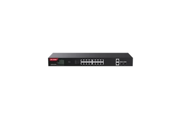 IP-COM Switch PoE - G1120P-16-250W (18x1Gbps; 2x SFP; 16 af/at PoE+ port; 230W, Rackbe szerelhető)