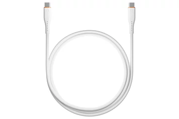 S-Link kábel - SW-C135 (3A, 60W, Gyorstöltés, Type-C to Type-C, adat+töltőkábel, 2m, fehér)