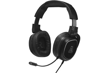 The G-Lab Fejhallgató - KORP BARIUM BLACK (mikrofon, 3,5mm Jack, hangerőszabályzó, nagy-párnás, fekete)