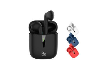 Bluestork Fülhallgató Vezeték Nélküli - BE POP 2 BLACK (Bluetooth v5.0, mikrofon, fekete)