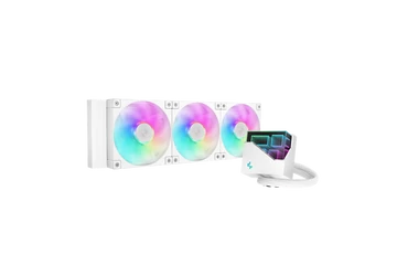 DeepCool CPU Water Cooler - LT360 WH ARGB (max 19dB; max. 145,86 m3/h; 3x12cm. fehér)