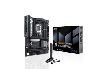 Asus Alaplap - Intel TUF GAMING B860-PLUS WIFI s1851 (B860, 4xDDR5 8666+MHz, 4xSATA3, 3xM.2, HDMI+DP+USB-C)