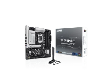 Asus Alaplap - Intel PRIME B860M-A WIFI s1851 (B860, 4xDDR5 8666+MHz, 4xSATA3, 2xM.2, HDMI+2xDP)