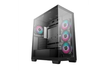 DeepCool Számítógépház - CG580 4F (fekete, ablakos, 4x12cm A-RGB, BTF, ATX, 2xUSB3.0, 1xUSB2.0)