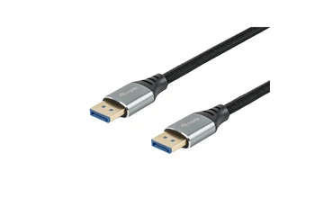 Equip Kábel - 119283 (Premium, DisplayPort2.1 kábel, 4K/240Hz, apa/apa, fekete, 3m)