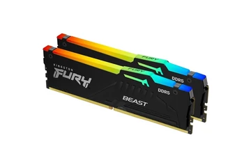 Kingston Memória Desktop - 32GB Kit DDR5 FURY Beast RGB (2x16GB, 6000MHz, CL30)