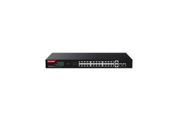 IP-COM Switch PoE - G1128P-24-410W (24x1Gbps; 2x1Gbps uplink; 2x SFP; 24 af/at PoE+ port; 370W, Rack)