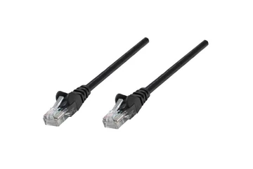 Manhattan Kábel - S/FTP Patch (RJ45 to RJ45, Cat6A, LSOH, CU, 0.25m, Fekete)