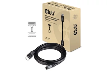 Club 3D Kábel - CAC-1023 (DisplayPort 1.4, 8K60Hz, DSC 1.2, HBR3, HDR, 3m, Bidirectionális, M/F)