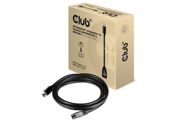 Club 3D Kábel - CAC-1121 (Mini DisplayPort 1.4 to DisplayPort 8K60Hz, 1m, DSC1.2, HBR3, HDR, M/F, Bidirectional)