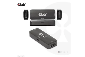 Club 3D Átalakító - CAC-1307 (HDMI aktív ismétlő 4K60Hz, Micro USB tápellátás, 18Gbps, 3D, HDR, HDCP 2.2&1.4)