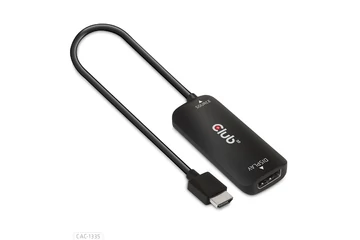 Club 3D Átalakító - CAC-1335 (HDMI+Micro USB to DisplayPort, 4K120Hz/8K30Hz, M/F, aktív)