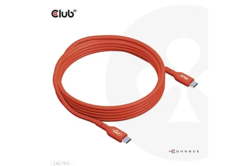 Club 3D Kábel - CAC-1513 (USB2 Type-C Bidirektional, 480Mb/s, PD 240W, USB-IF Certified, 3m)