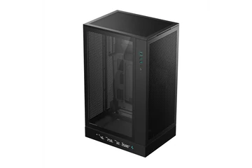 DeepCool Számítógépház - CH270 DIGITAL (fekete, Mini-ITX/Micro-ATX (BTF), 2xUSB3.0, Type-C, fekete)